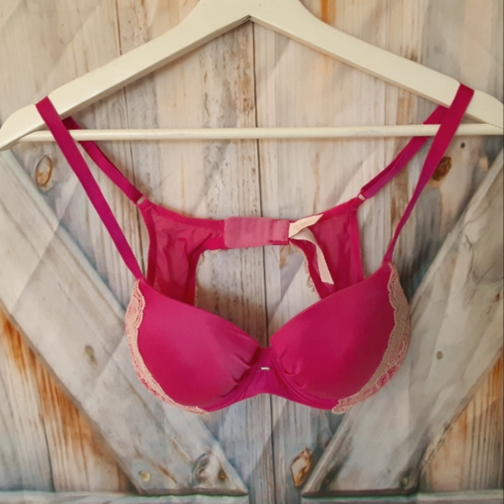 Victoria's Secret Pink Lace Bra Size 34B